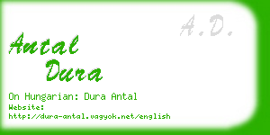 antal dura business card